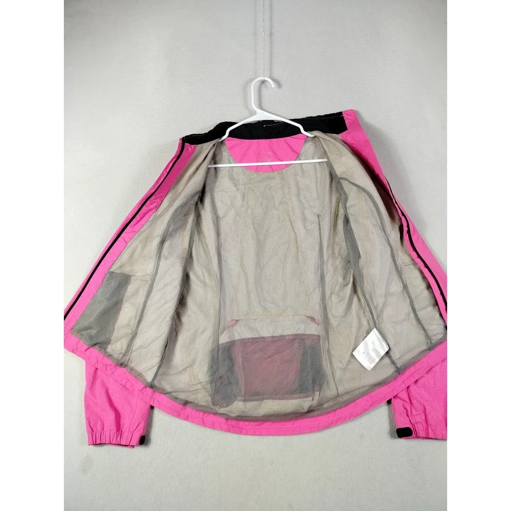 Gore Bike Wear Jacket Womens Medium Pink GORE-TEX Cycling Windbreaker Reflective